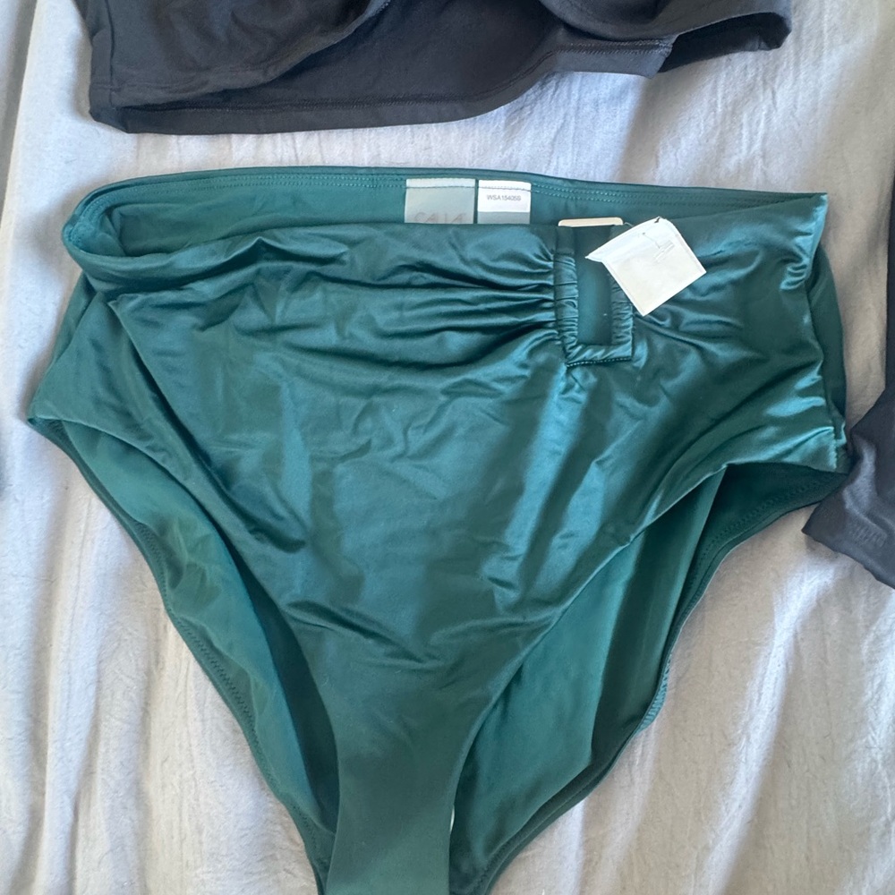 Emerald Green Bikini Bottom - Size M